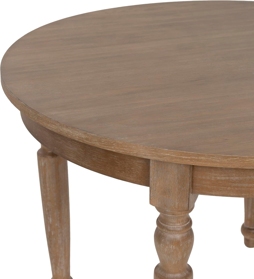 Linon Table, Light Natural Brown, 42 x 42 x 30