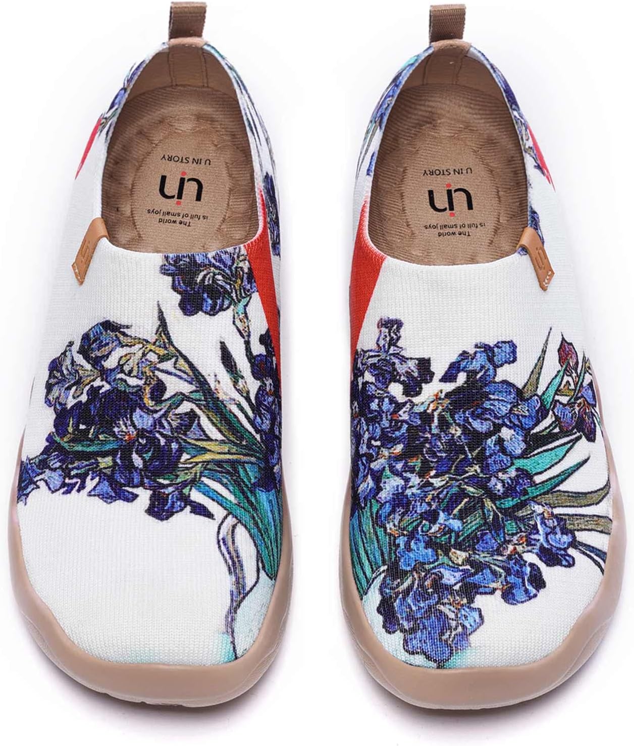 UIN Women's Casual Loafers Travel Painted Walking Slip On Lightweight Comfortable Canvas Fashion Sneakers