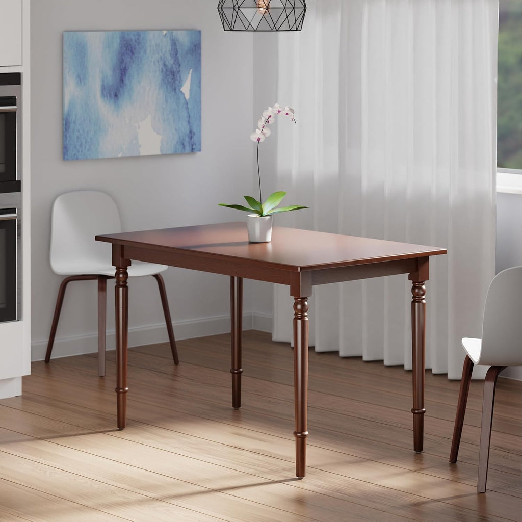 Winsome Ravenna Dining Table for 6 People, 47' Rectangular Kitchen Table, Walnut
