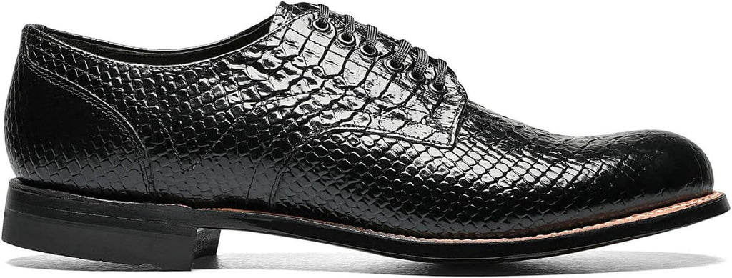 STACY ADAMS mens Madison oxfords shoes, Black Snakeskin - 55, 11 US