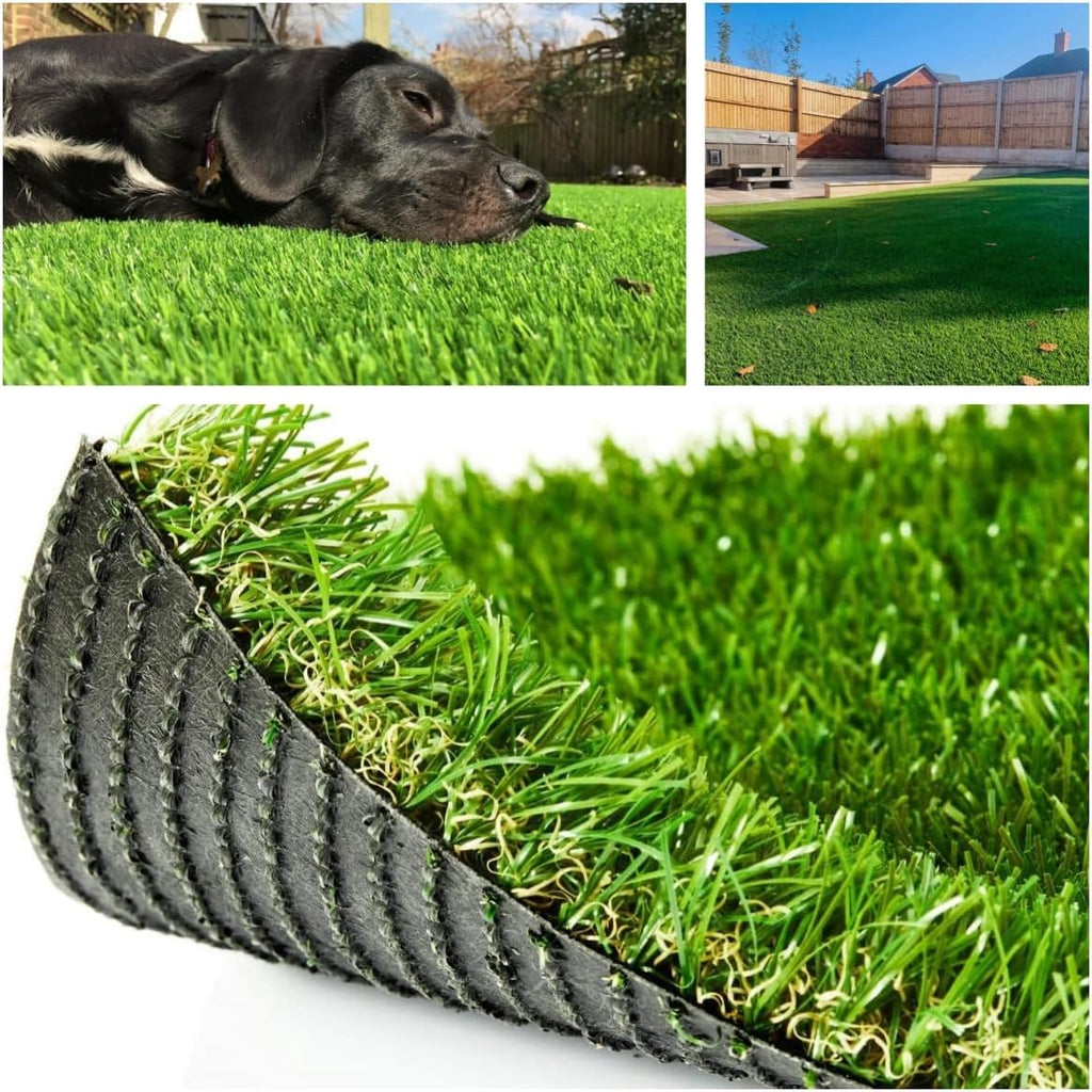 Petgrow · Realistic Artificial Grass Rug 8FT X 12FT(96 Square FT) - Indoor Outdoor Garden Lawn Landscape Synthetic Turf Mat - Thick Fake Grass Rug