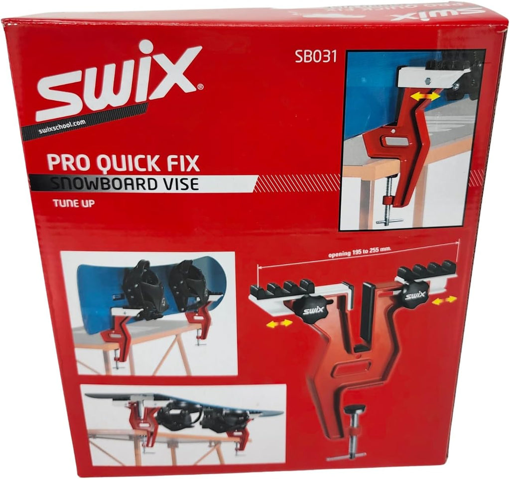 Swix Pro Snowboard Vise Clamp for Workbench Tuning, Adjustable Width