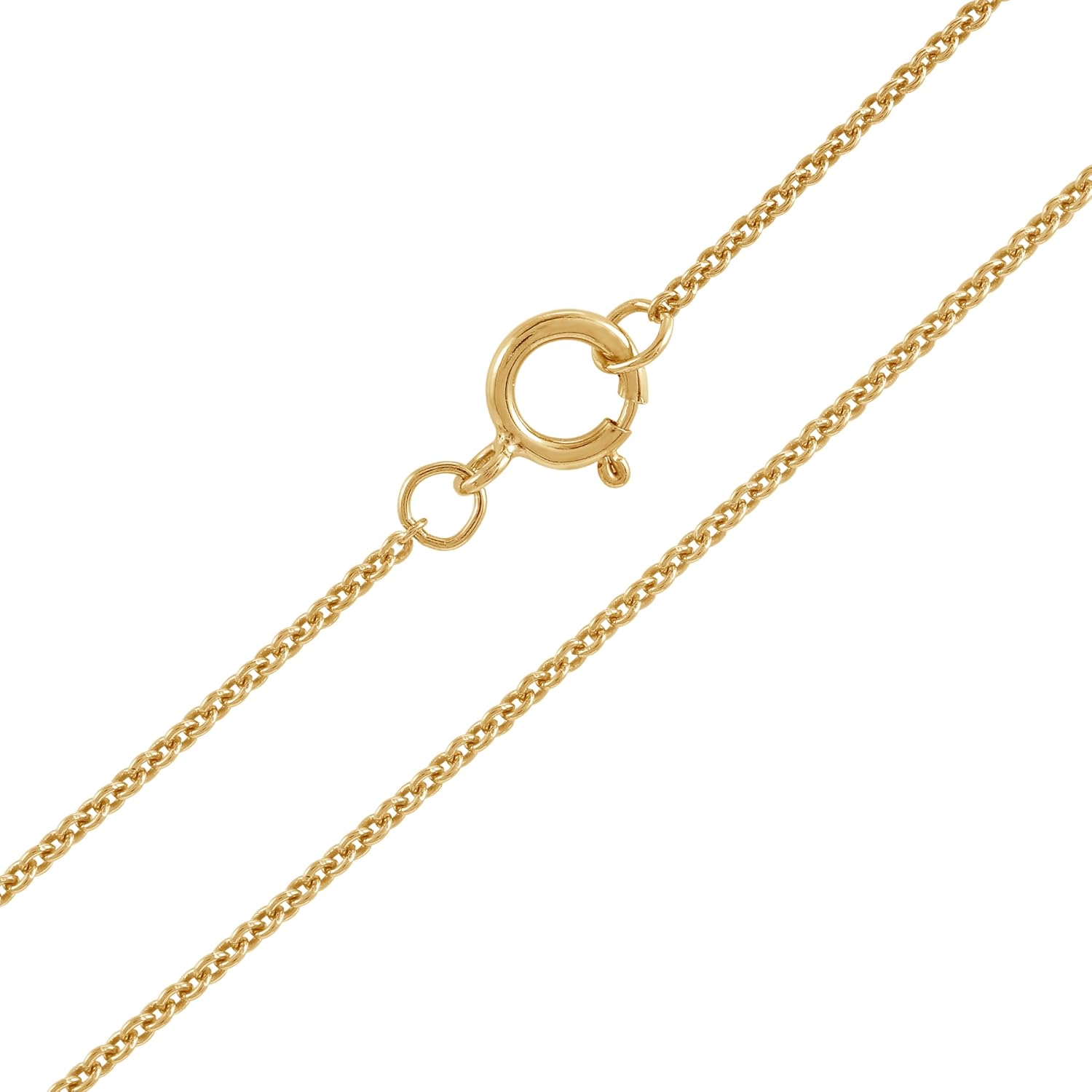 GILDED 14K Yellow Gold over 925 Sterling Silver Necklace for Women with Natural Diamond and Twist Cross Pendant, 14K Gold Plated over Sterling Silver, 925 Sterling Silver, 18' Cable Chain, 1/4 Carat Total Weight Diamonds & Elegant Gift Box Included