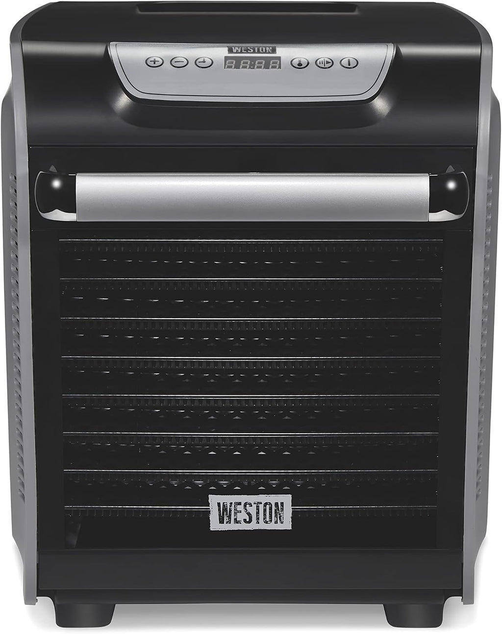 Weston Food Dehydrator Machine for Jerky, Fruit, Meat, Herbs, Vegetables, with Precision Digital Temperature Control (90-160F), 10 Stackable Trays (10.3 sq. ft.), Gray (75-1001-W)