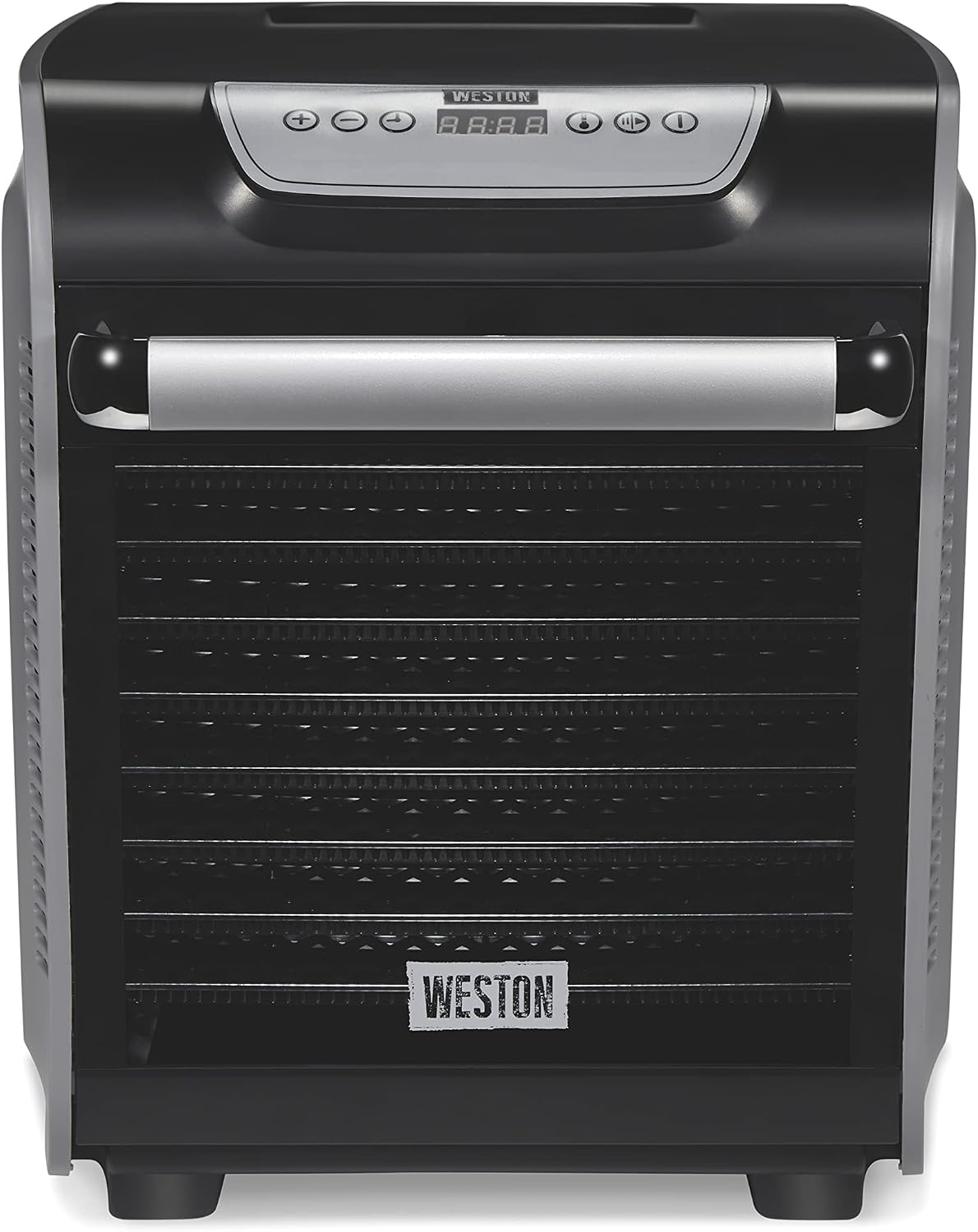 Weston Food Dehydrator Machine for Jerky, Fruit, Meat, Herbs, Vegetables, with Precision Digital Temperature Control (90-160F), 10 Stackable Trays (10.3 sq. ft.), Gray (75-1001-W)