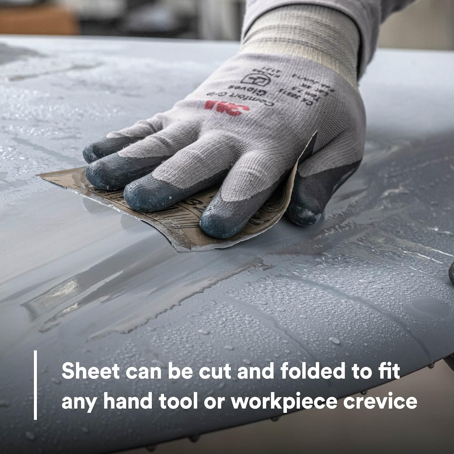 3M Wetordry Abrasive Sheet 02000, 600, Flexible, Durable, Surface Finishing, Waterproof, 9 in x 11 in, 50 Sheets (Pack of 5)