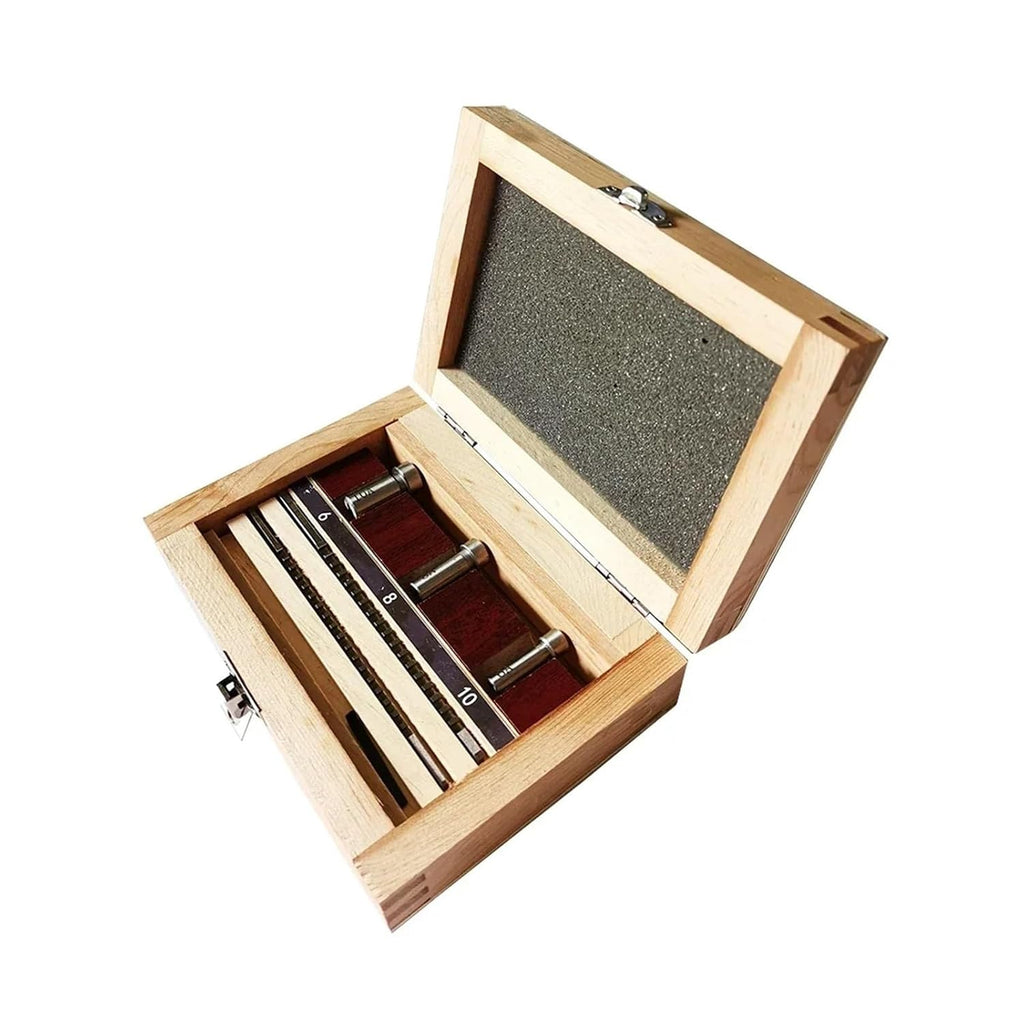 Keyway Broach Kit HSS Keyway Broach Set, Metric Sized 2mm 3mm Broaches 6/8/10 Collared Bushings with Shims CNC Cutting Tools