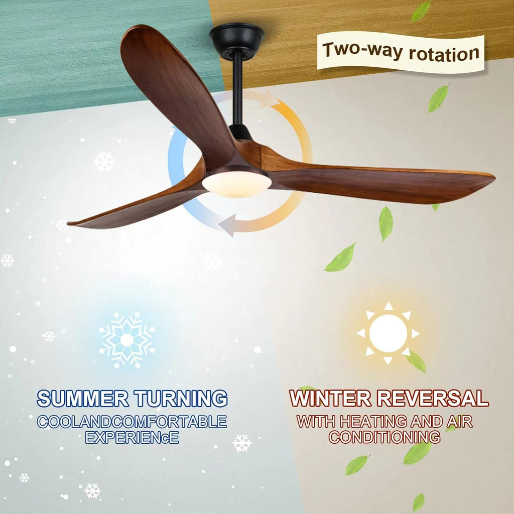 Farmhouse Rustic Ceiling Fans with Lights, Solid Wood 70 inch Large Ceiling Fan, Outdoor Ceiling Fans for Patios with Light, Reversible DC Motor, High CFM Fan for Farmhouse, Exterior Porch