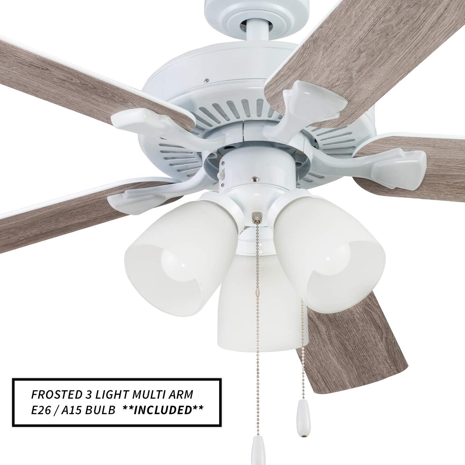 Portage Bay 51435 Stannor Ceiling Fan, 52, White