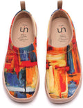 UIN Women's Casual Loafers Travel Painted Walking Slip On Lightweight Comfortable Canvas Fashion Sneakers