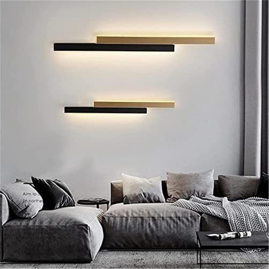 Internal Wall Lights Modern LED Dimmable Sconcesing Indoor Spotlight d Long Strip Black Up Down Aluminium Wall Lamp Bedside Lamp Decoration Light for Bedroom Living Room Corridor Stairs 60cm 36W