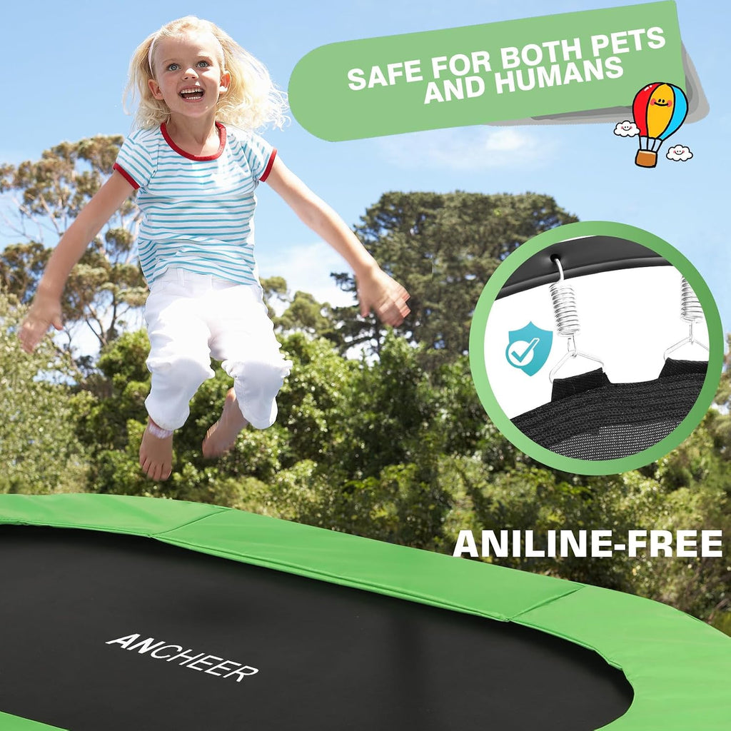 Trampoline for Kids, Toddler Trampoline Indoor Sports and Outdoor Games 56' Kids Rebounder 220LBS Capacity with Adjustable Safety Handrail Foldable Jumper for Boy Girls ASTM Certified