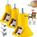 VEVOR Tenon Cutter, 1'/25.4mm & 1.5'/38mm & 2'/50.8mm, with Dual Straight Blades & Button Screws Home Master Kit, Premium Aluminum & Steel Log Furniture Cutter, Commercial Starter's Tool for Home DIY