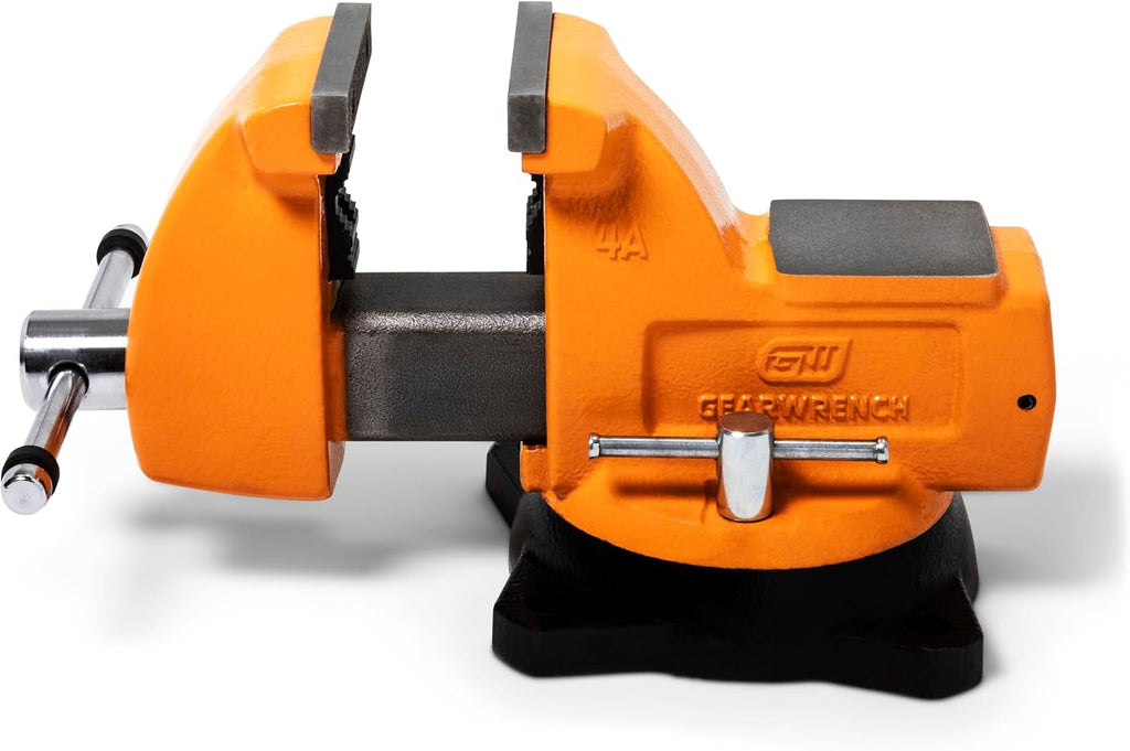 GEARWRENCH 4' Mechanic's Bench Vise with Anvil | GWBVA4
