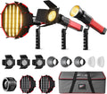 GVM PD60B 60W COB Video Light,3 Packs Portable Bi-Color Studio Lights CRI97+ 2700~6800K,49300 Lux@0.5m, Handheld Photography Lighting for Outdoor/Indoor Shooting, Spotlight for 12 Light Effects