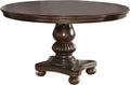 Homelegance Lordsburg Round Dining Table, Cherry, 54'