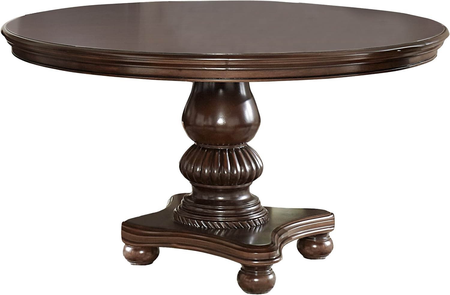 Homelegance Lordsburg Round Dining Table, Cherry, 54'