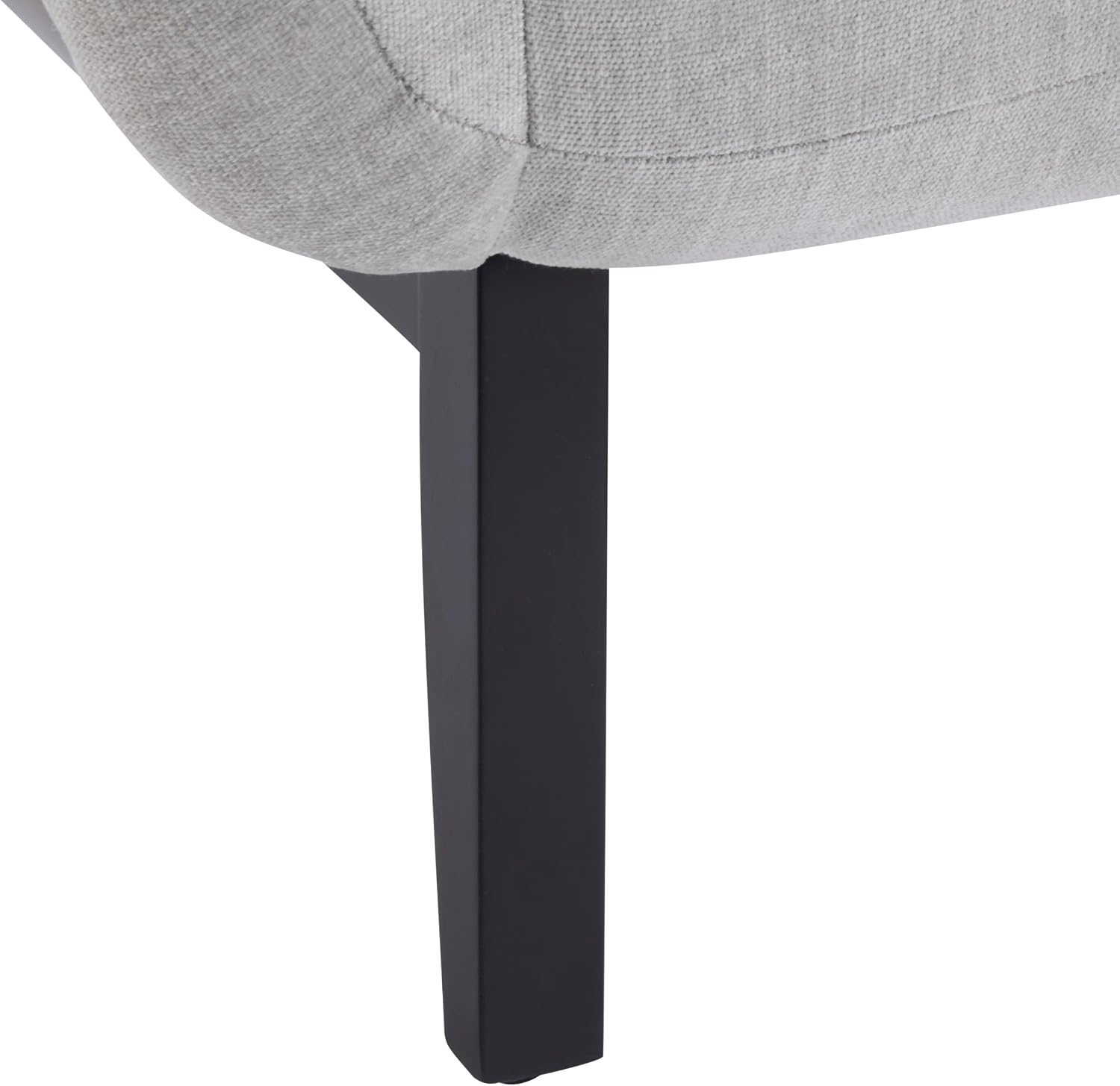 Christopher Knight Home Audrey Modern Fabric Upholstered Accent Chair, Living Room Low Profile Fabric Armchair, Wooden Comfy Reading Chair, Soft Seating Single Lounge Sofa, Light Grey