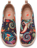 UIN Women's Slip On Shoes Colorful Comfortable Lightweight Art Travel Sneakers Casual Floral Stylish Everyday Loafers