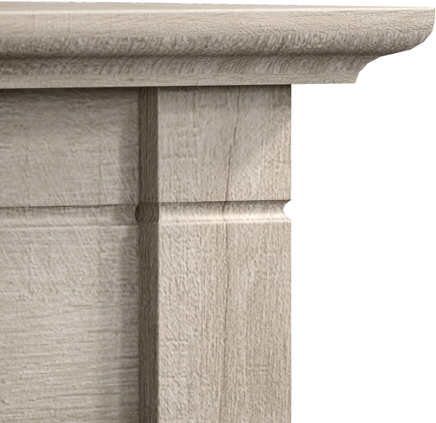 Bush Home Key West Writing Desk for Home Office in Washed Gray | 48W Small Modern Farmhouse Table