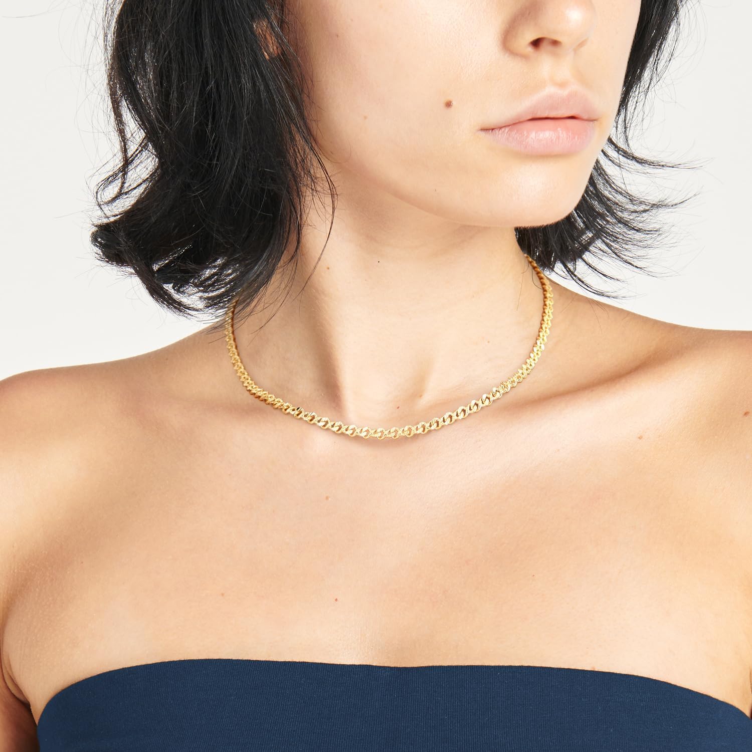 14K Gold Necklaces for Women Gold Necklace for Women Diamond-Cut Cuban Link Chain for Womens Cuban Link Chain for Men Traditional Artistry with Modern Flair Chunky Necklace Chains for Womens