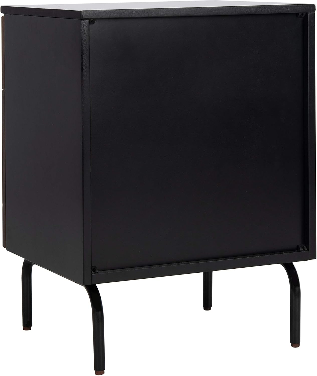 Safavieh Home Genevieve Modern Walnut and Black Mahogany 2-drawer Nightstand