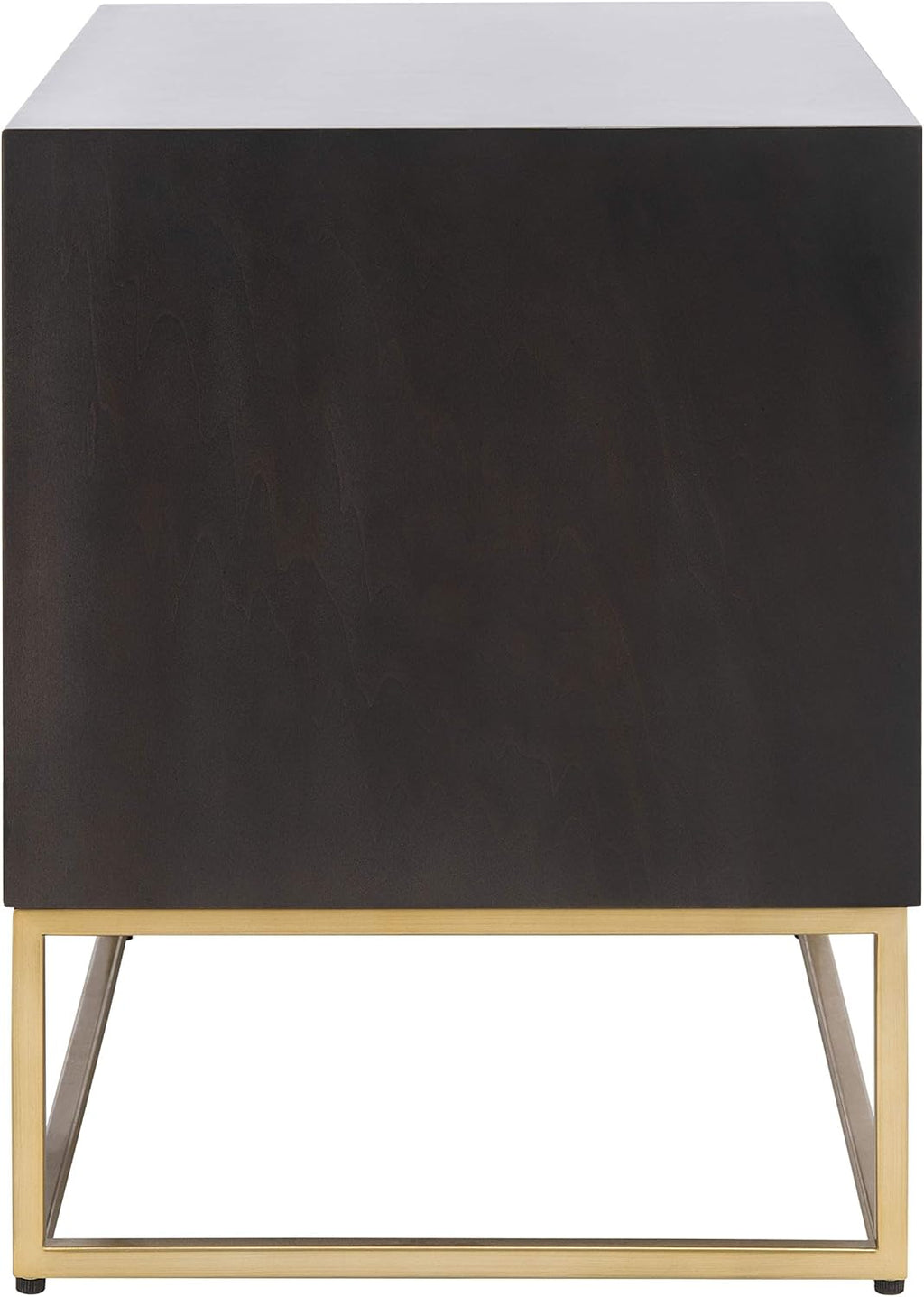 SAFAVIEH Couture Home Collection Adelyn Black & Gold 2-Drawer Nightstand, Fully Assembled (SFV7209B)