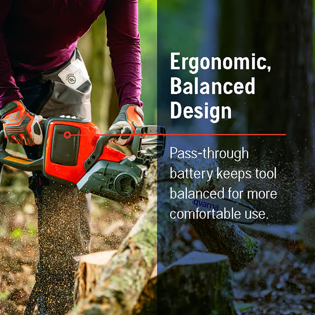 Husqvarna Power Axe 225i Battery Operated Chainsaw, 14-Inch Electric Chainsaw with 4 Ah Battery and Charger Included, Gifts for Men, 970547511