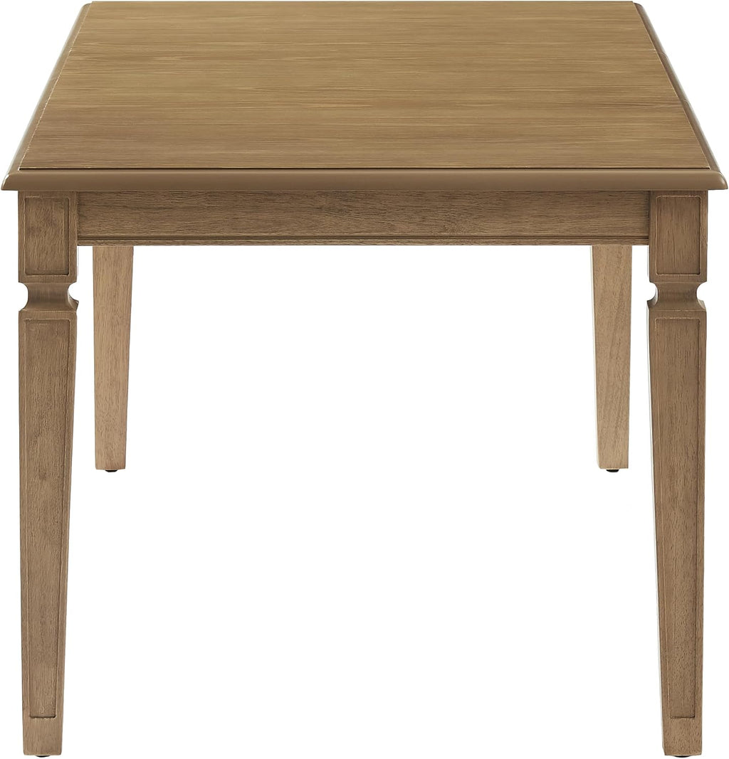 Crosley Furniture Katia Traditional Wood Dining Room Table with Leaf Extension, Kitchen Tables, Driftwood