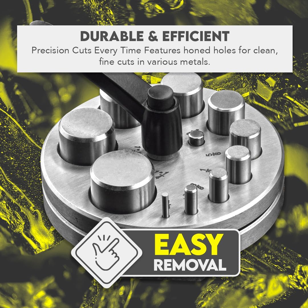 SE 10-Piece Precision Locking Disc Cutter Set with Lever Separator - Stainless Steel - JT-SP310