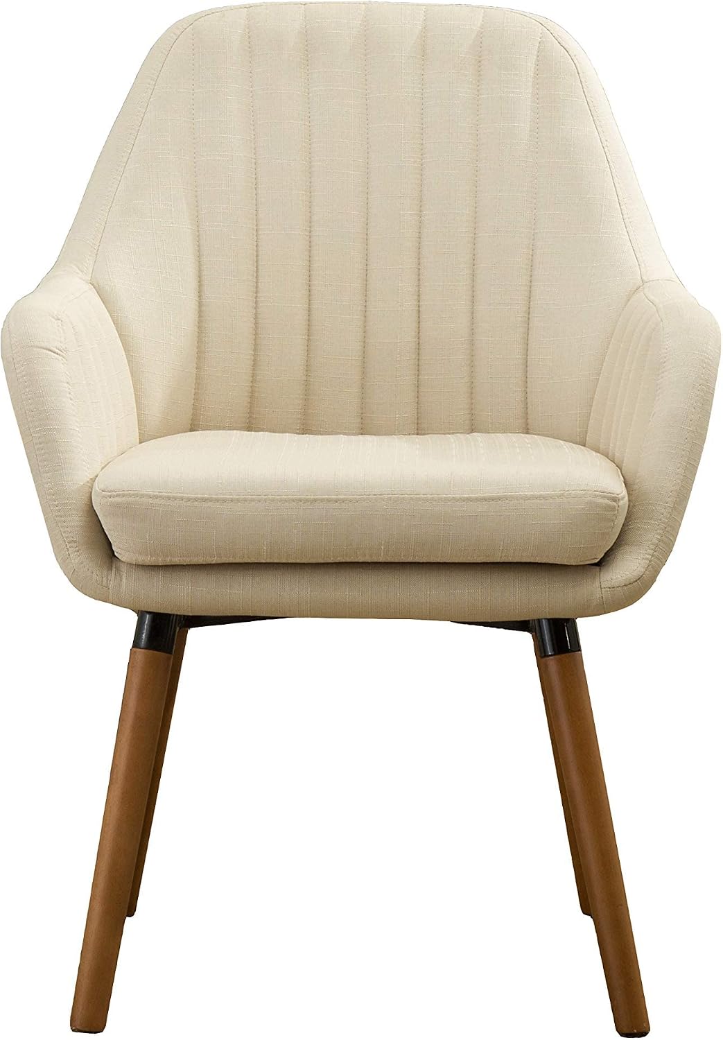 Roundhill Furniture Tuchico Contemporary Fabric Accent Chair, Arm Rest, Tan