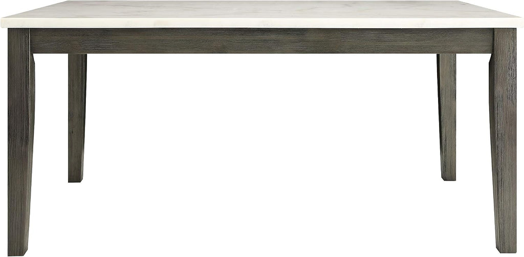 ACME FURNITURE Merel Dining Table - - White Marble & Gray Oak