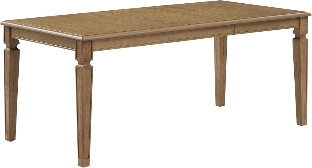 Crosley Furniture Katia Traditional Wood Dining Room Table with Leaf Extension, Kitchen Tables, Driftwood