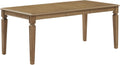 Crosley Furniture Katia Traditional Wood Dining Room Table with Leaf Extension, Kitchen Tables, Driftwood