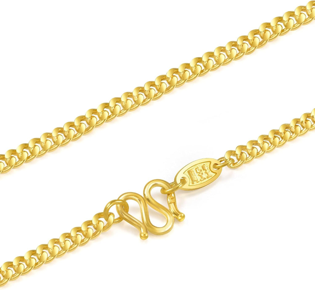 CHOW SANG SANG 999.9 24K Pure Gold Essence Cable Chain Necklace for Women & Men 60cm 96001N Price-by-Weight 28.44g Gold