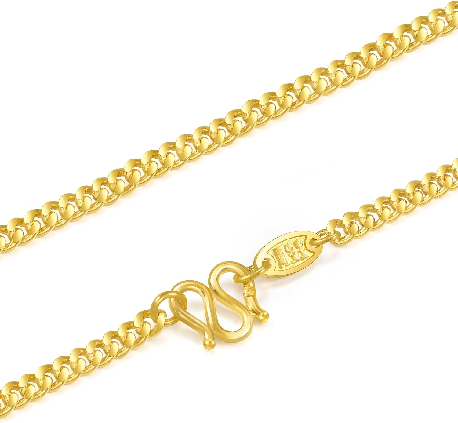 CHOW SANG SANG 999.9 24K Pure Gold Essence Cable Chain Necklace for Women & Men 60cm 96001N Price-by-Weight 28.44g Gold