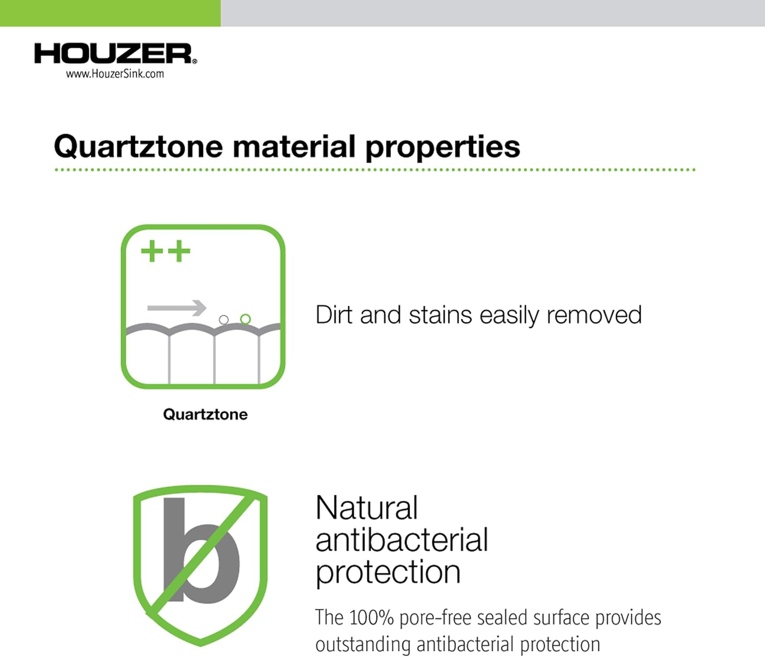 Houzer Quartztone Sand Granite Composite Kitchen Bar Sink: 16 Inch Dual Mount Single Bowl Sink, Durable & Versatile, Essential for Home & Apartment: E-100 SAND