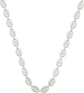 10K Yellow Gold 13 1/2 CTW Diamond Mens Mariner Cable Chain Necklace
