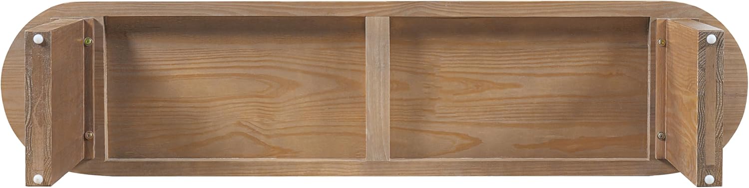 Christopher Knight Home Arford 62.8' Indoor Pine Dining Bench, Solid Wood Bench Seat for Dining Table, Modern Oval Dining Seat, Spacious Seating, Long Footstool for Living Room Dining Room, Pine Wood