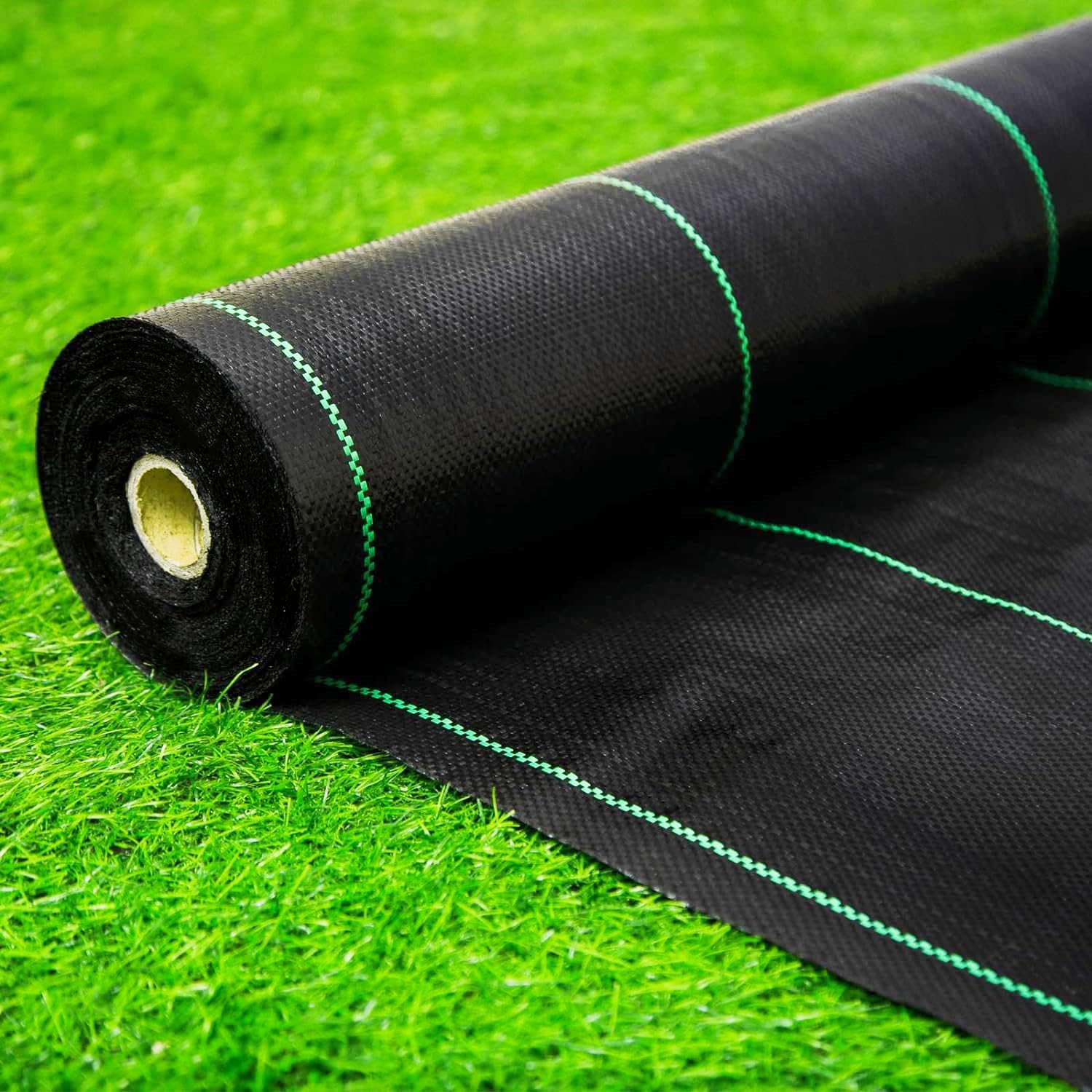 EXTRAEASY 6ftx330ft Weed Barrier Landscape Fabric Heavy Duty,Garden Weed Blocker Fabric,Landscaping Fabric Ground Cover,Geotextile Fabric for Underlayment,Commercial Driveway Fabric