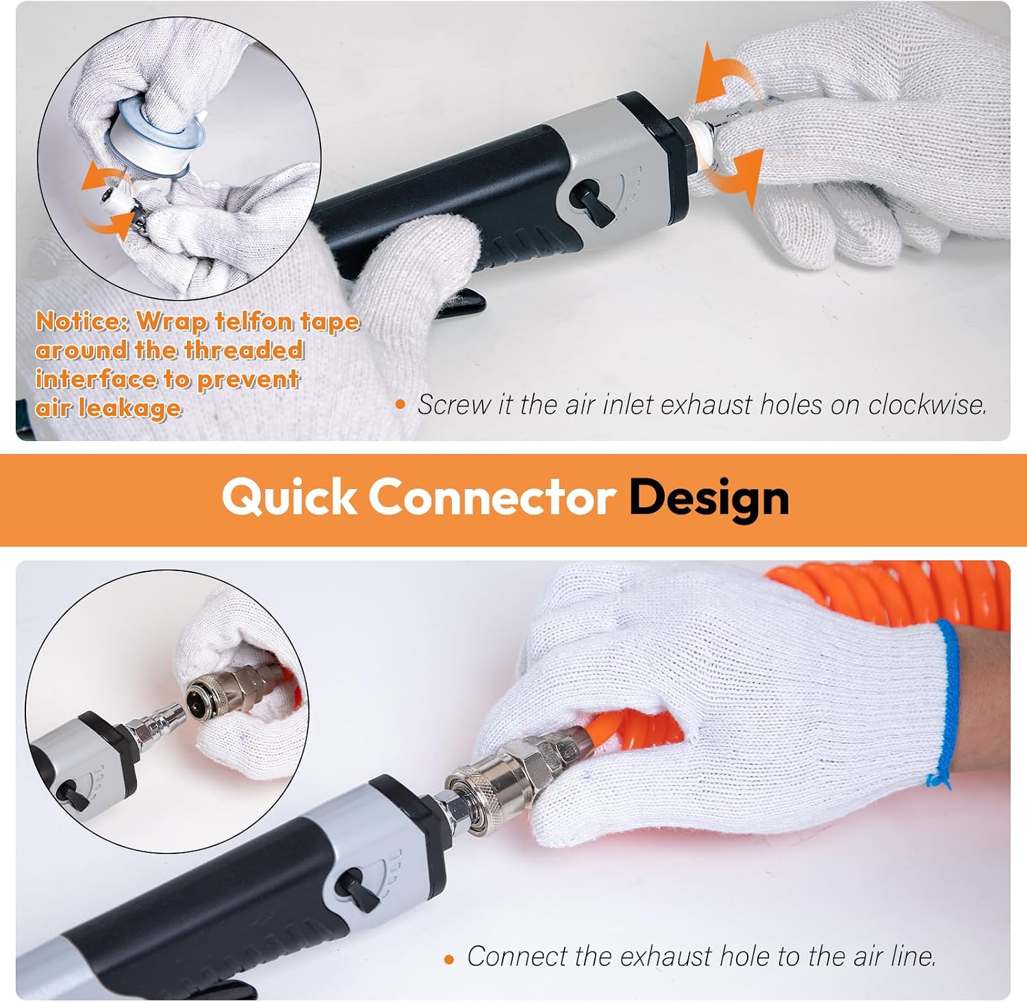 1/2' x 24' Air Belt Sander, Mini Belt Sander for Woodworking/Metal Working Handheld All Angle Grinder Belt Sander Industrial Pneumatic Tool