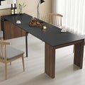 24''- 118'' Extendable Dining Room Table, Expandable Dining Table, Modern Large Table, for 2-12 Person(with Cabinet & Outlet), Black