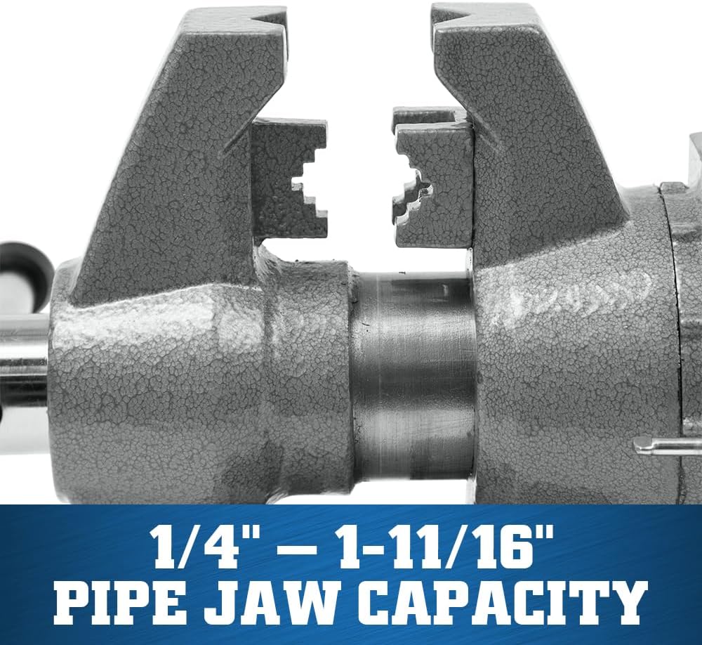 Wilton Multi-Purpose Bench Vise, 4-1/2' Width, 4-1/4' Max Jaw Opening, 2-1/4' Throat (Model 450P)