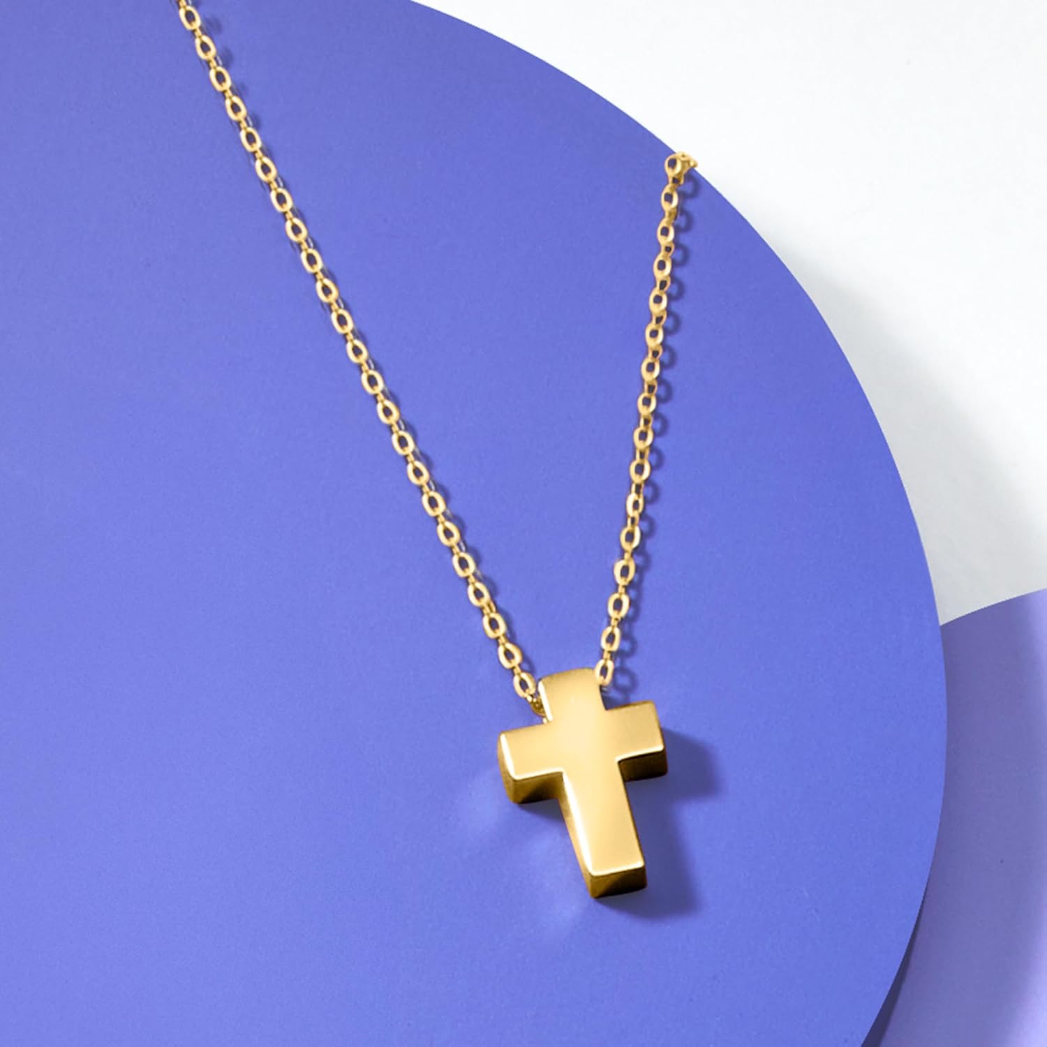 Ross-Simons 14kt Yellow Gold Cross Pendant Necklace