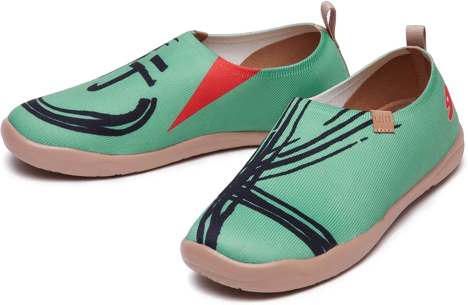 UIN Women's Casual Loafers Travel Painted Walking Slip On Lightweight Comfortable Canvas Fashion Sneakers
