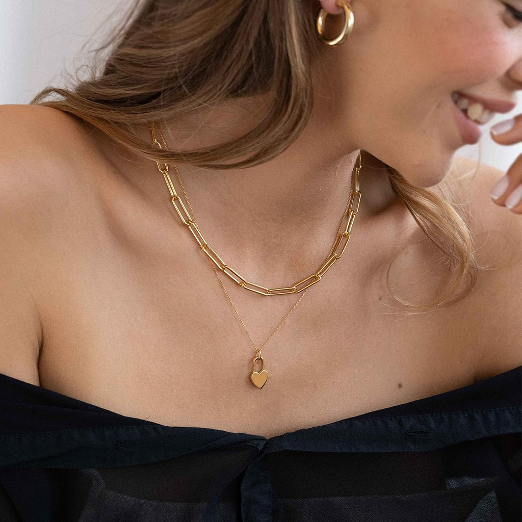 OAK & LUNA - Choose Your Style Women's Chain - Sterling Silver, 18K Gold Plated, Gold Vermeil, 14K Solid Gold - Bobble, Paperclip, Herringbone, Gourmette, Rope, Texture, Pearl, Cable, Mirror, Box, Twist - Custom Length