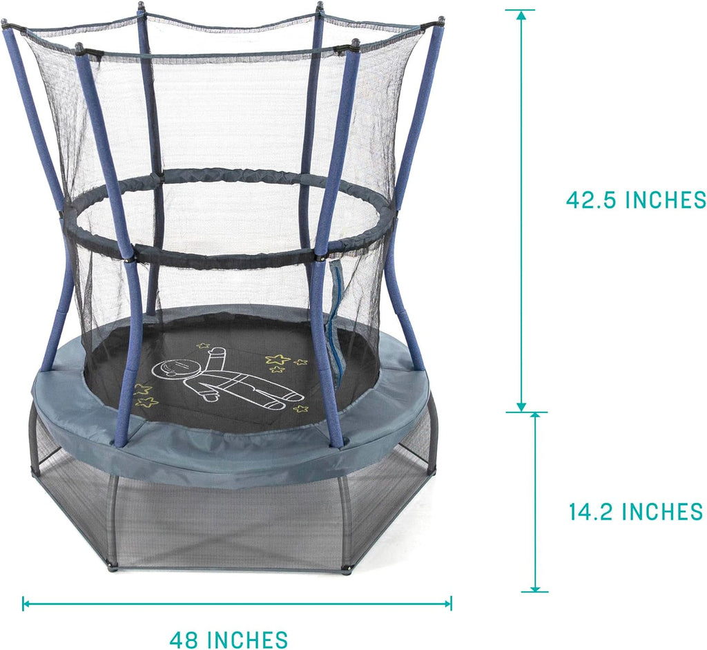Skywalker Trampolines Mini Trampoline with Enclosure Net