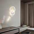 Wall Lamps Lights LED Indoor with Remote Control Dimming with Adjustable Spotlight Aluminium Acrylic for Living Room Bedroom (White)