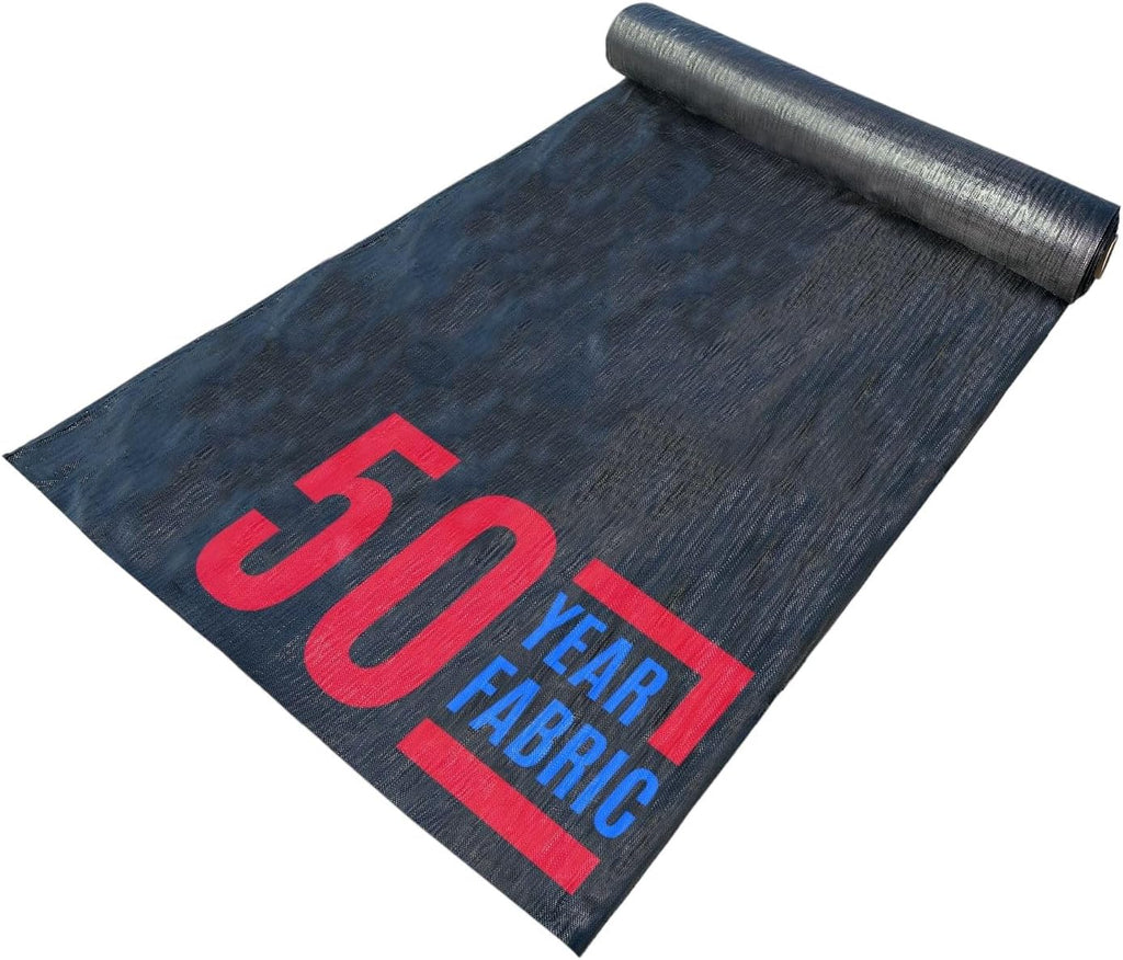 Sandbaggy 6 ft Heavy Duty Landscape Fabric | 50 Year Fabric | 6 oz Extra Thick Weed Barrier & Ground Cover for Rock & Gravel Landscaping | UV Resistant | 365 Weed Free Guarantee (1, 6 ft x 100 ft)