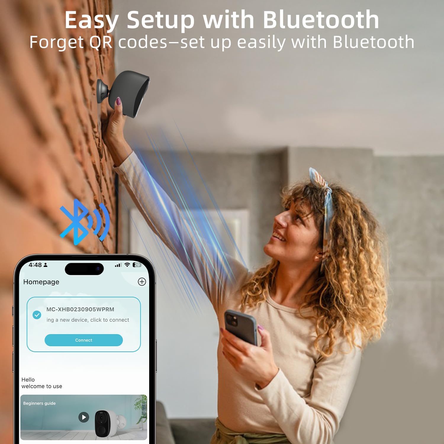 4PC 2.4G/5GHz WiFi Security Cameras Wireless Outdoor,2K Battery Home Security Camera with AI Detection,Siren, Surveillance Indoor Home Camera,Color Night Vision,2-Way Talk,IP65, Cloud/SD,Works Alexa